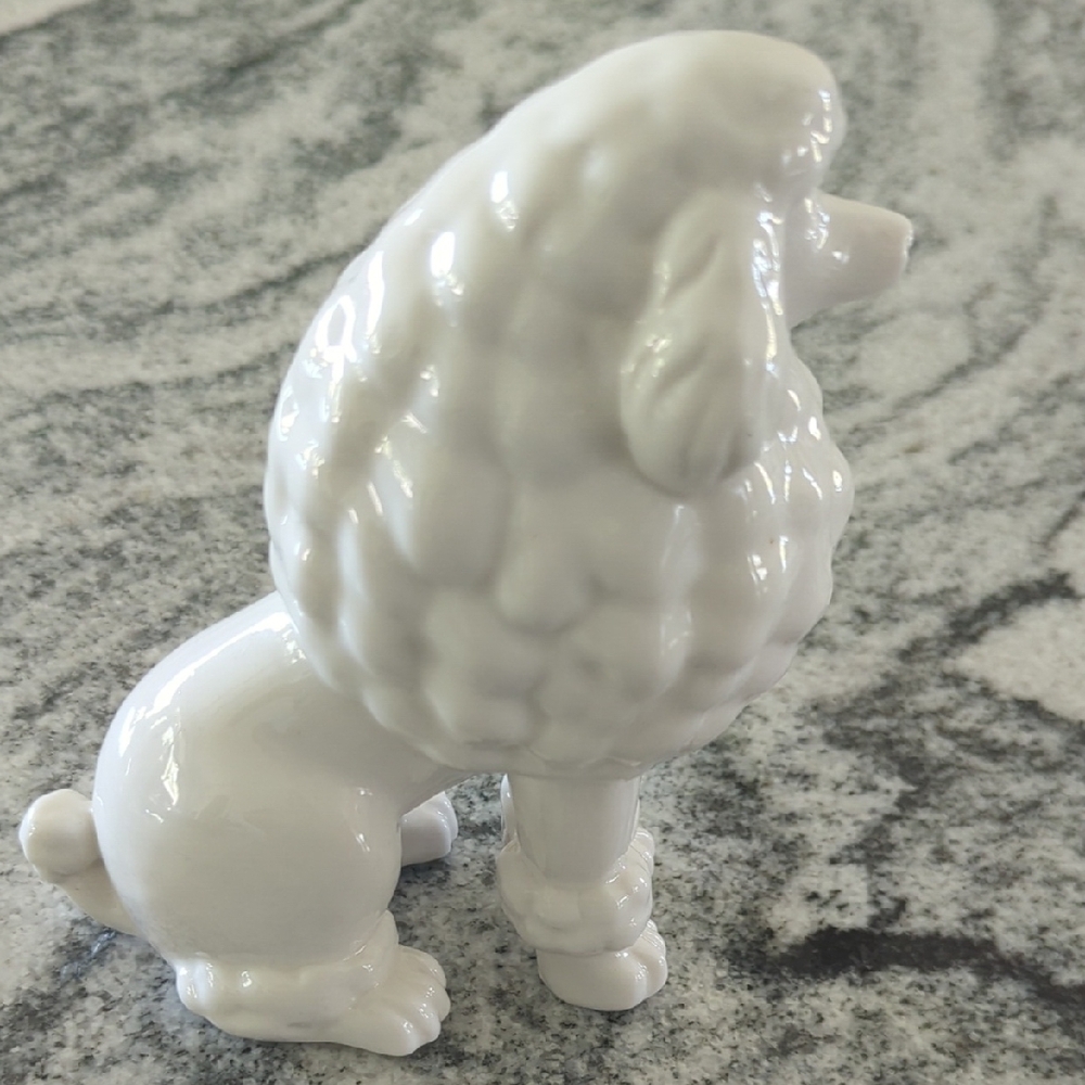 Charming White Poodle Figurine - Picture 3 of 6